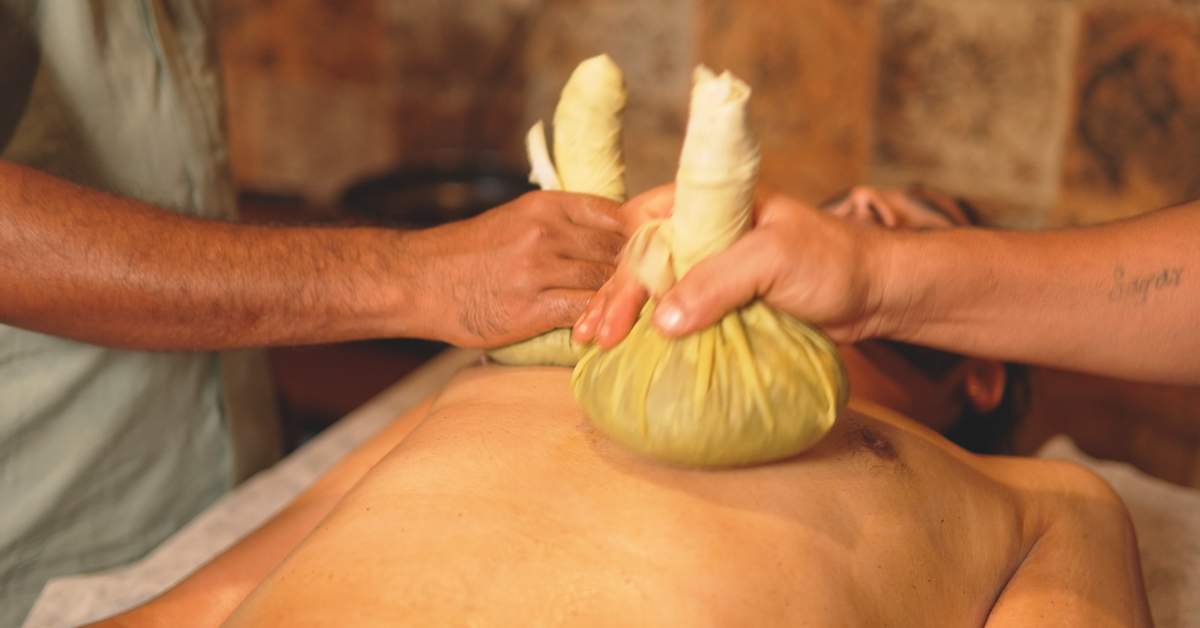 Potli massage Ayurvedic therapy